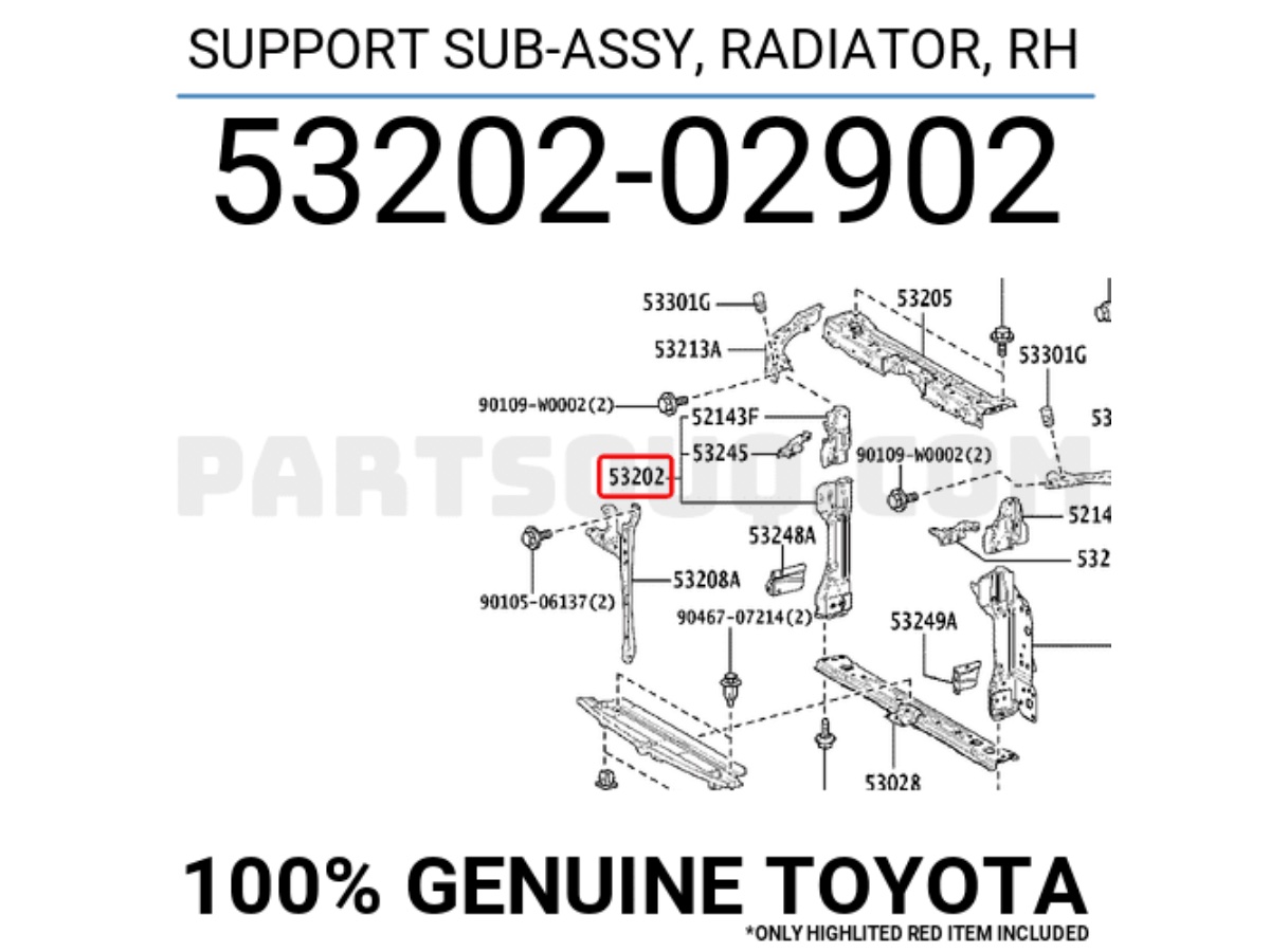 Tragger lateral DR fata ORIGINAL TOYOTA Corolla e 210 AN 2019-prezent 2